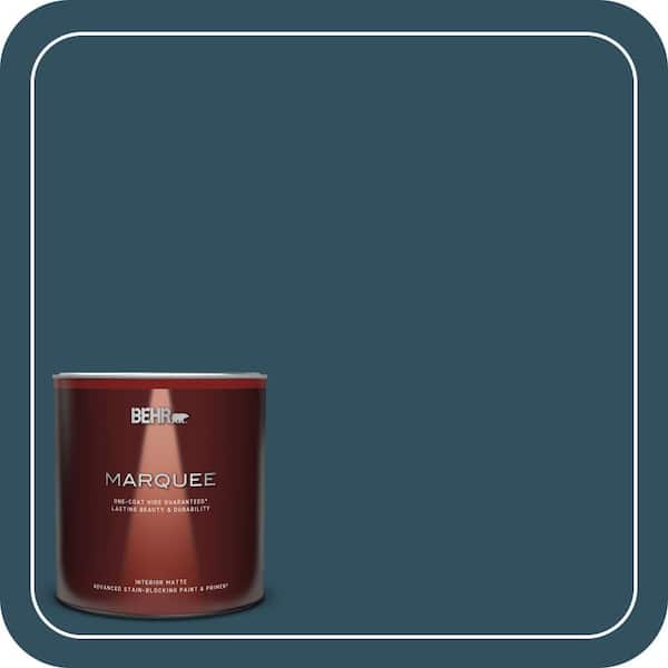 BEHR MARQUEE 1 qt. #540F-7 Velvet Evening Matte Interior Paint & Primer