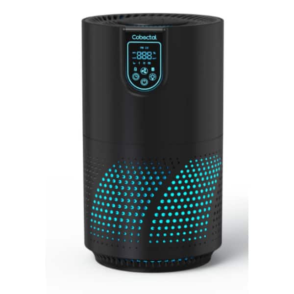 1650 sq.ft H14 Filter Air Purifier in Black with 3 Fan Speeds, Timer, Sleep Mode, Auto Mode, Child Lock