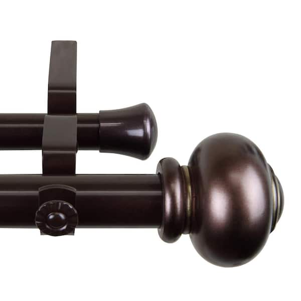 Rod Desyne Dani 1 in. Double Curtain Rod 120 in. to 170 in. in