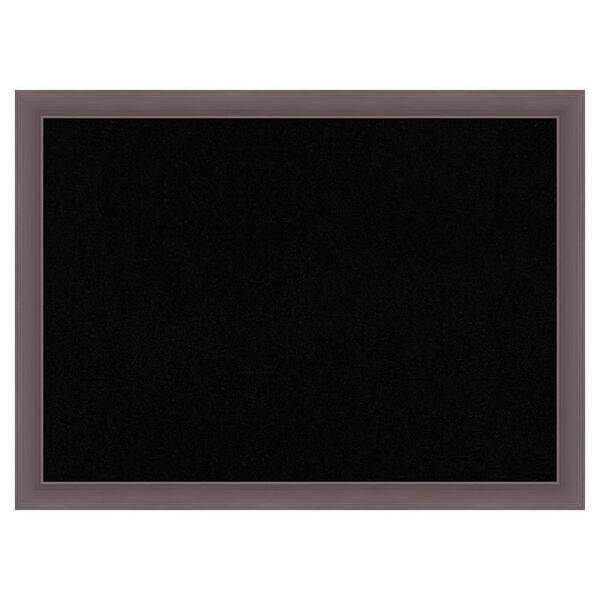 Amanti Art Urban Pewter Framed Black Corkboard 30 in. x 22 in ...