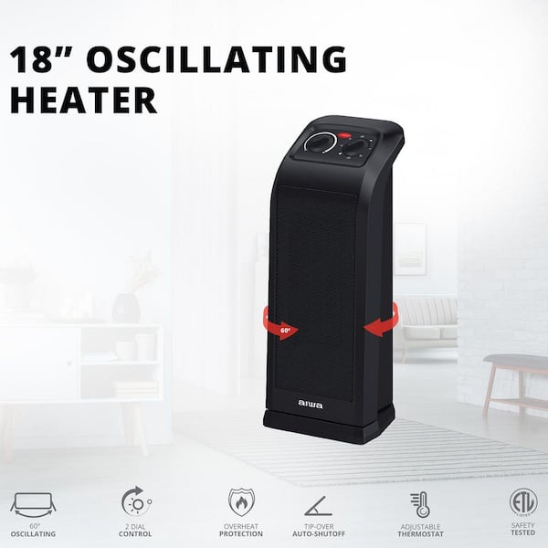 AIWA 19.48 in. 1500-Watt Ceramic Electric Space Indoor Tower