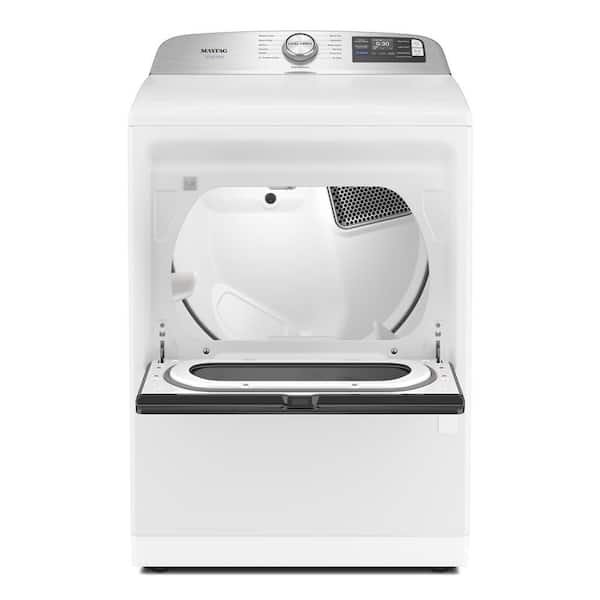 7.4 cu. ft. vented Top Load Electric Dryer in White with Pet Pro Option