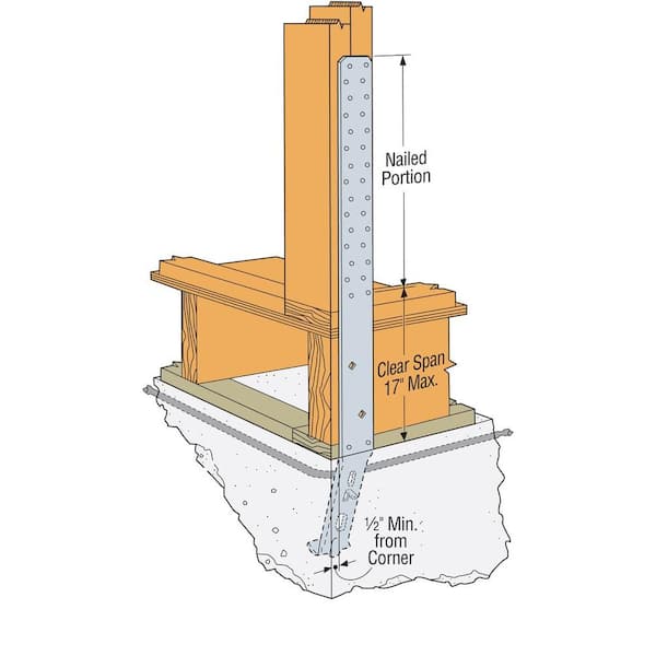 STHD 39-5/8 in. 12-Gauge Galvanized Rim-Joist Strap-Tie Holdown