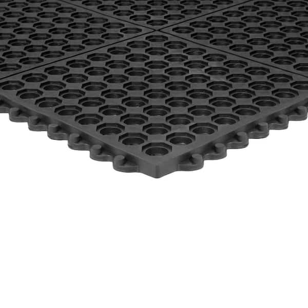 Performa Nitrile Black 3 ft. x 3 ft. Indoor/Outdoor Commercial Door Mat
