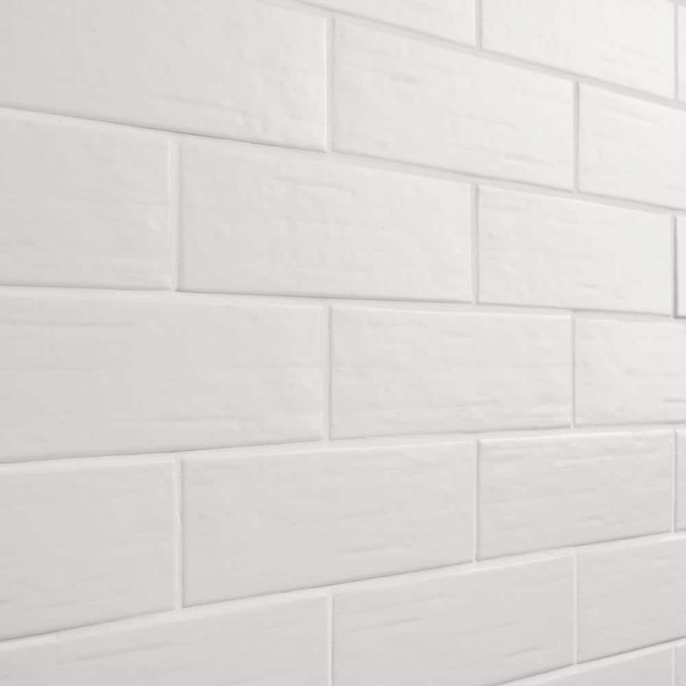 Matte White 3" x 9" Porcelain Subway Wall & Floor Tile