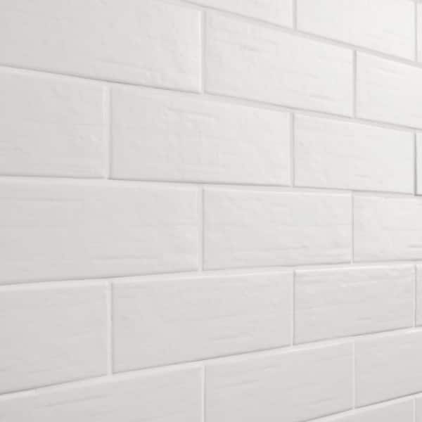 Ivy Hill Tile Crux Matte White 2.81 in. x 8.75 in. Matte Porcelain