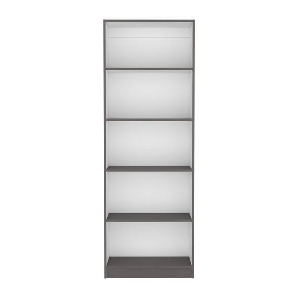 11.70 in. W x 24.70 in. D x 71.10 in. H Multi-Colored Particle Board Freestanding Linen Cabinet w/4-Shelves in Gray