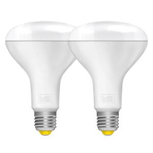 65-Watt Equivalent BR30 Dimmable Brilli Wind Down Relaxing LED Flood Light Bulbs White (2-Pack)
