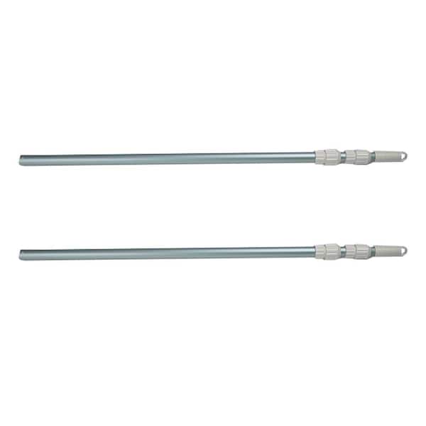 Intex 110 in. Telescoping Swimming Pool Cleaning Maintenance Pole Shaft for Rake (2-Pack)