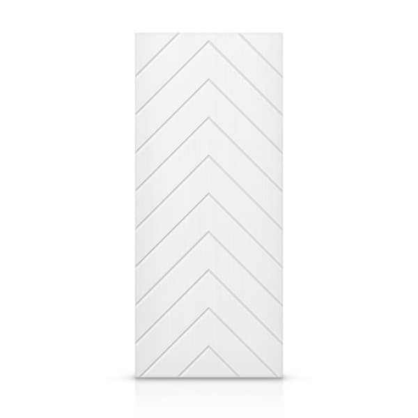 CALHOME 42 in. x 84 in. Hollow Core White Painted Composite MDF Interior Door Slab