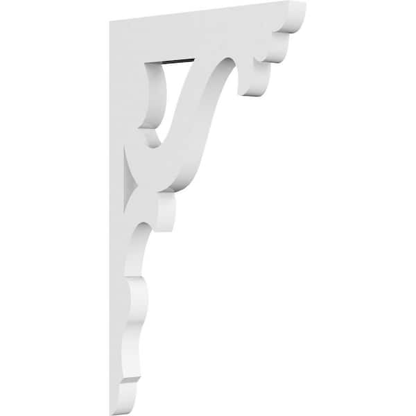 Ekena Millwork 5/8 in. W x 10 in. H x 6 in. D PVC Cornelia Bracket