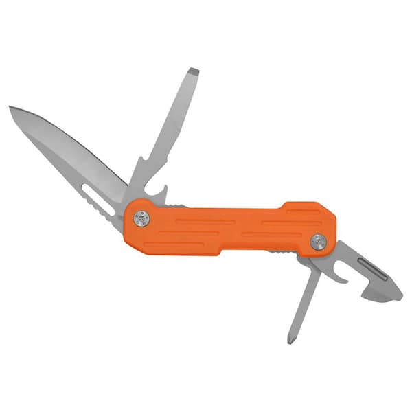 Camillus Pocket Block 6.25 in. Pocket Multi-Tool Knife, Orange