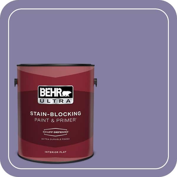 BEHR ULTRA 1 gal. #640D-6 Chinese Violet Extra Durable Flat Interior Paint & Primer