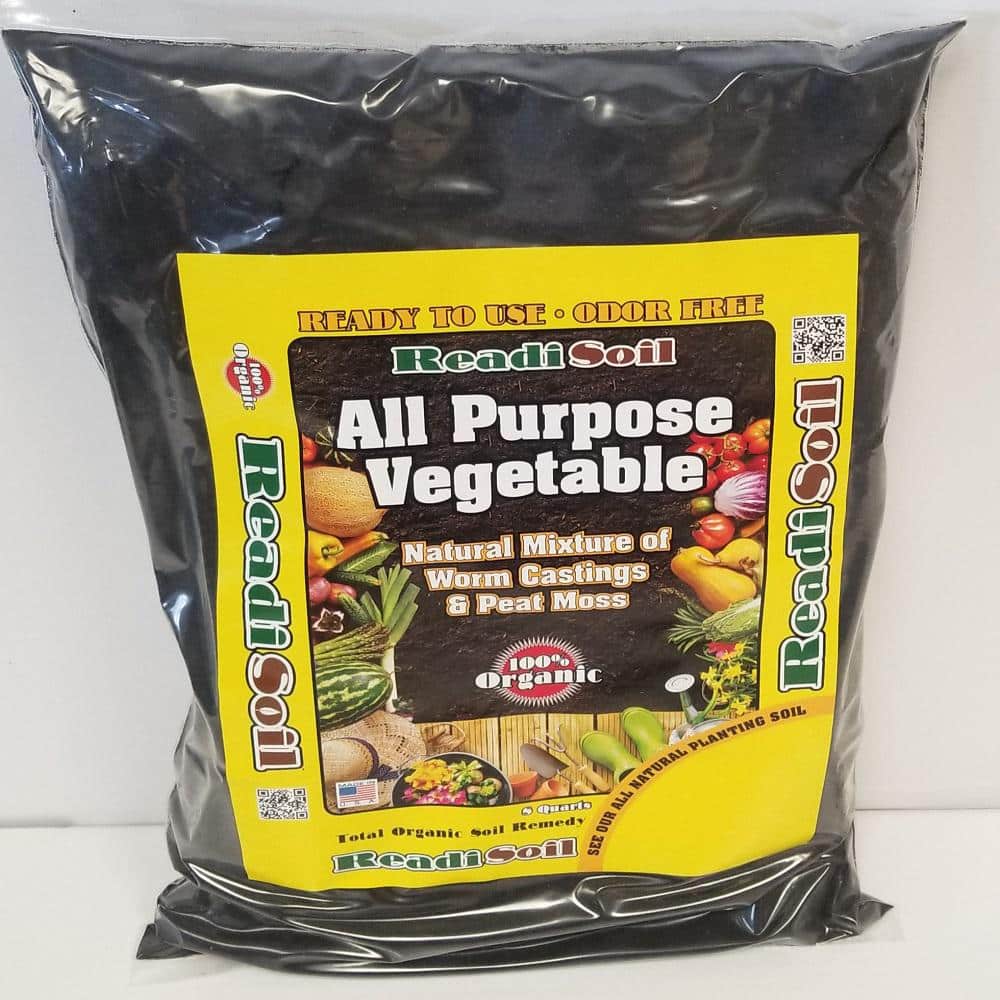Readi Soil 8 Qt. 100% Organic Worm Castings All Purpose Vegetable Blend