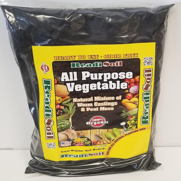 Readi Soil 8 Qt. 100% Organic Worm Castings All Purpose Vegetable Blend