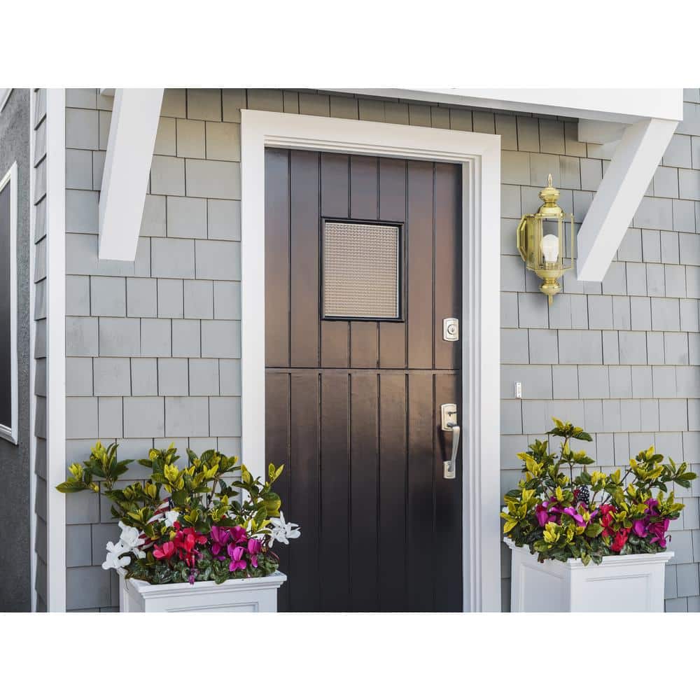 Augusta Brass Dimmable Outdoor Wall Sconce with Clear Glass