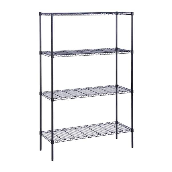 Honey-Can-Do Black 4-Tier Heavy Duty Steel Shelf