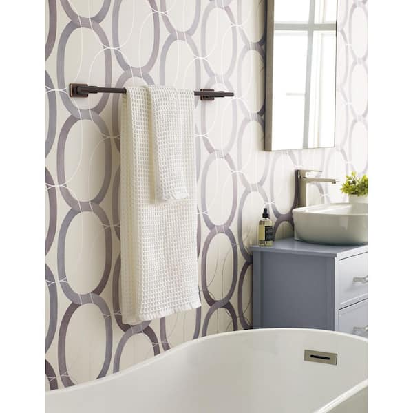 Bronx 24 in. Wall Mounted Towel Bar in Oil-Rubbed Bronze