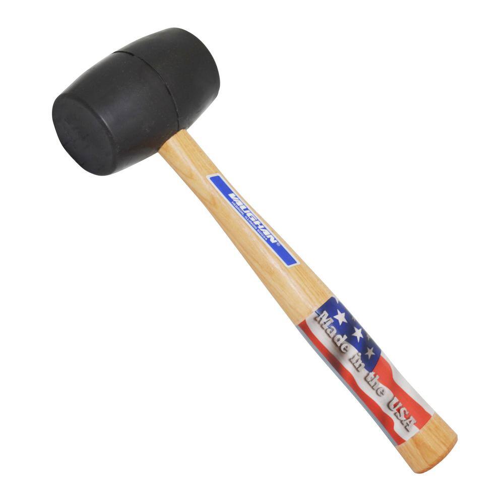 Vaughan 20 oz. Black Rubber Mallet with 13 in. Hardwood HandleRM2B The Home Depot