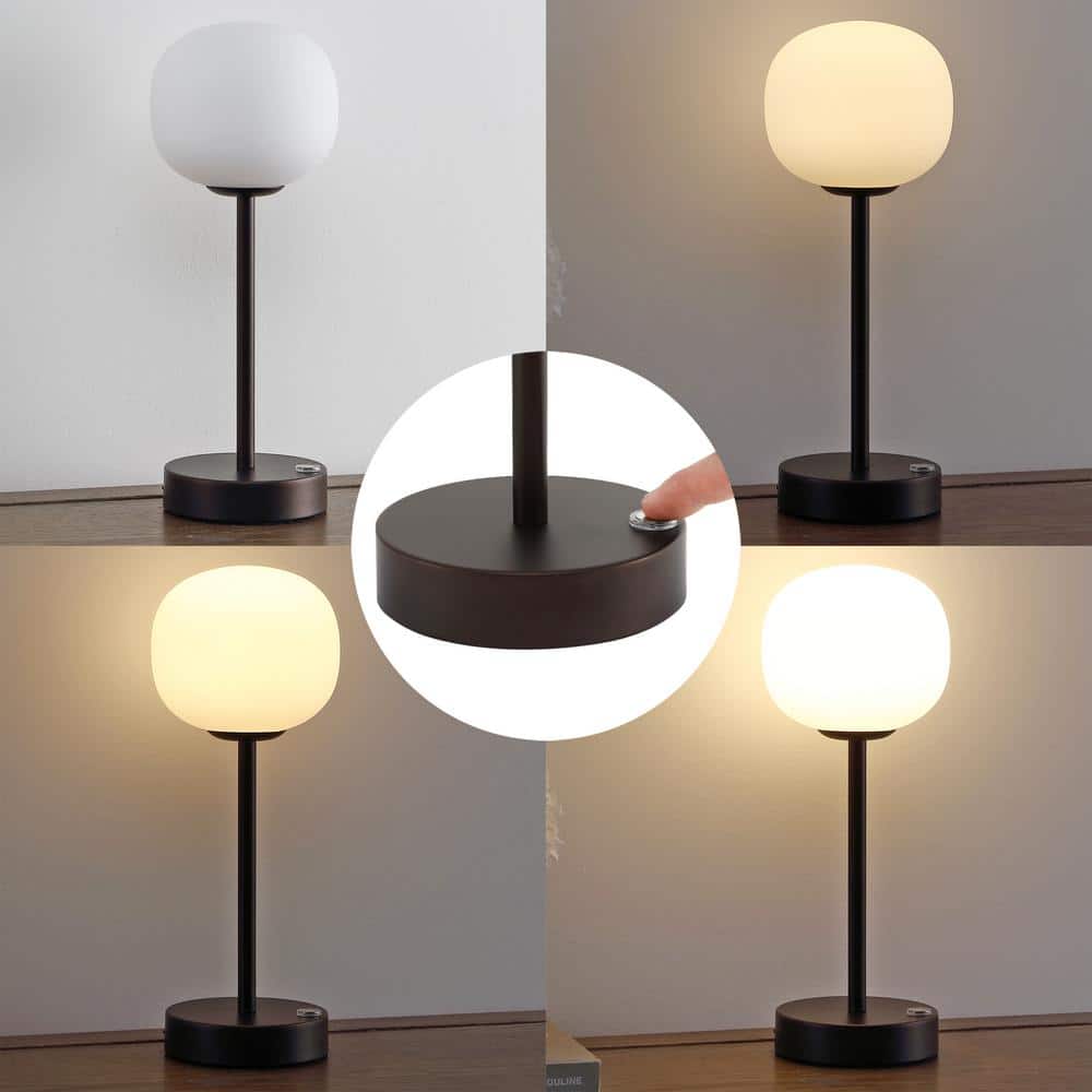 Natalia 12.25" Oil-Rubbed Bronze Cordless LED Table Lamp