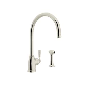 Holborn Single Handle Standard Kitchen Faucet in Polished Nickel