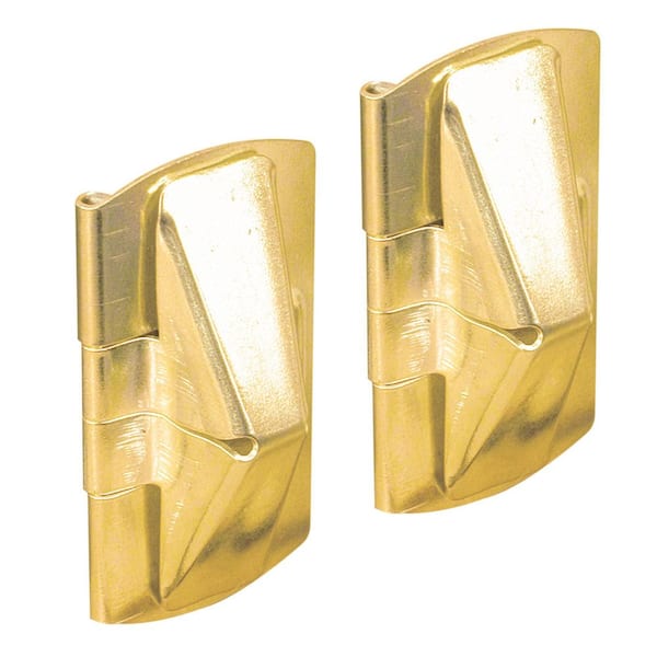 Prime-Line Bright Brass, Wood Window Vent Latch (2-pack) U 9938