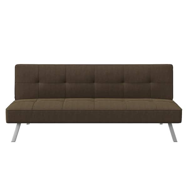 Serta Cary 66 in. Java Polyester Queen Size Lounger Sofa SCCBTS3LU2003P ...