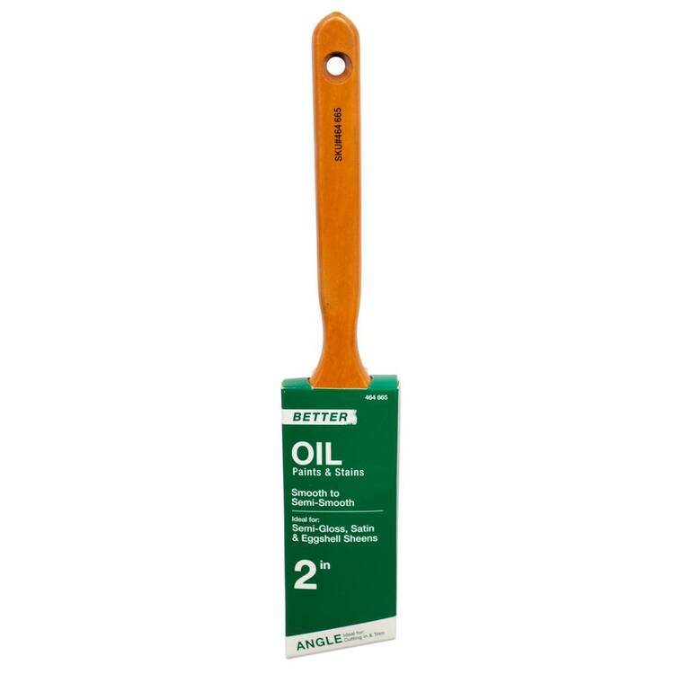  Better 2 in. Angled Oil Polyester/Natural Bristle Blend Paint Brush