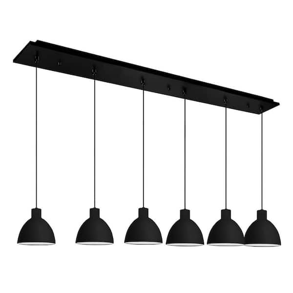 Chroma 42-in Black 6-Light Multi Pendant