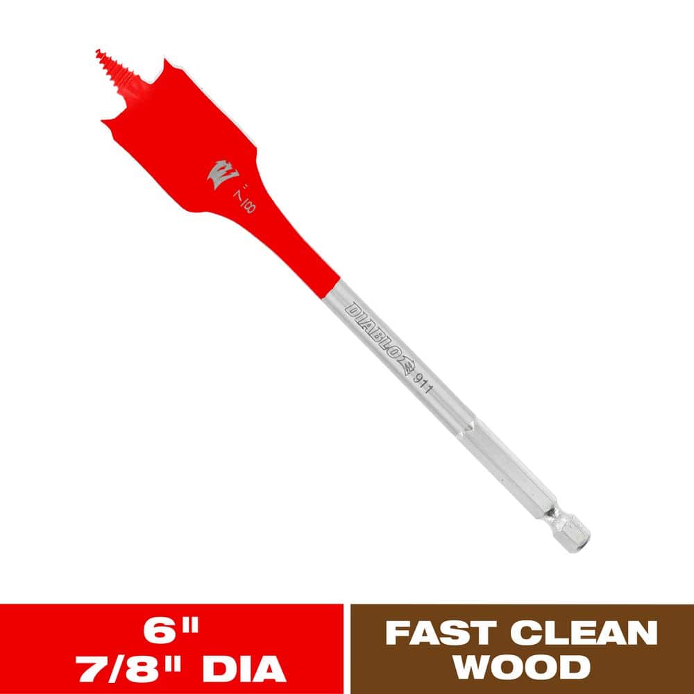 7/8 in. x 6 in. SPEEDemon High Speed Steel Spade Bit (1-Piece) price history on PriceWatchPro