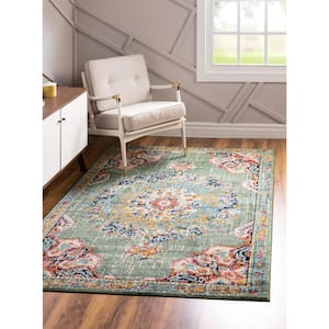Penrose Alexis Green 10 ft. x 14 ft. Area Rug