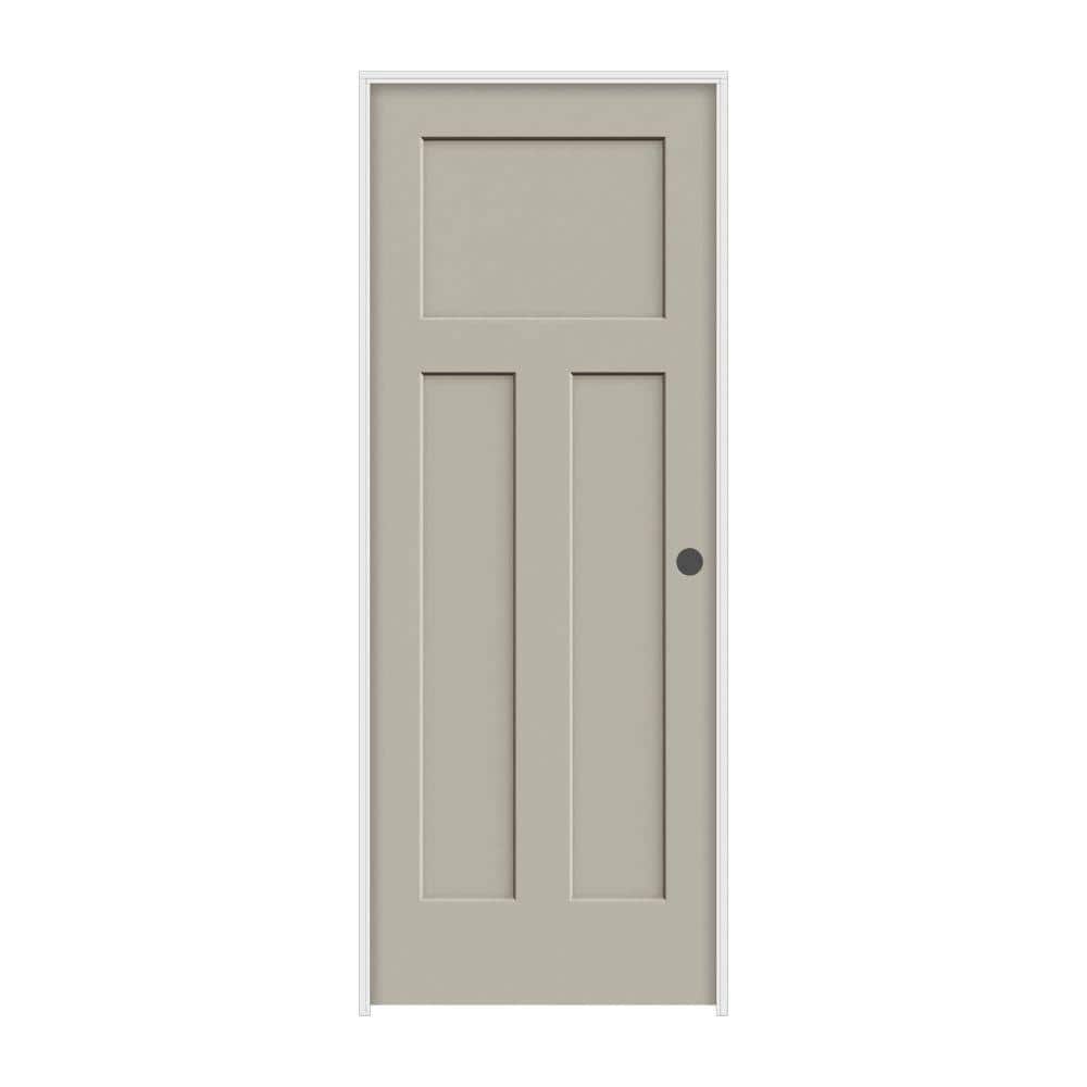 28 in. x 80 in. Craftsman Desert Sand Painted Left-Hand Smooth Molded Composite Single Prehung Interior Door price history on PriceWatchPro