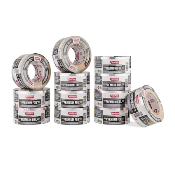 Nashua Tape 2.5 in. x 60 yd. 324A Premium Foil HVAC UL Listed Tape Pro Pack (12-Pack)