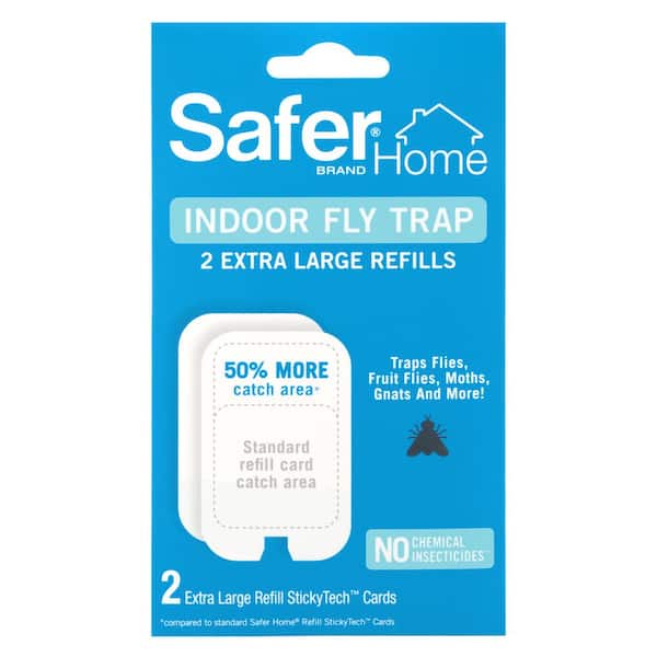 Safer Brand Home Indoor Fly Trap Extra Large Refill Cards (2-Pack)