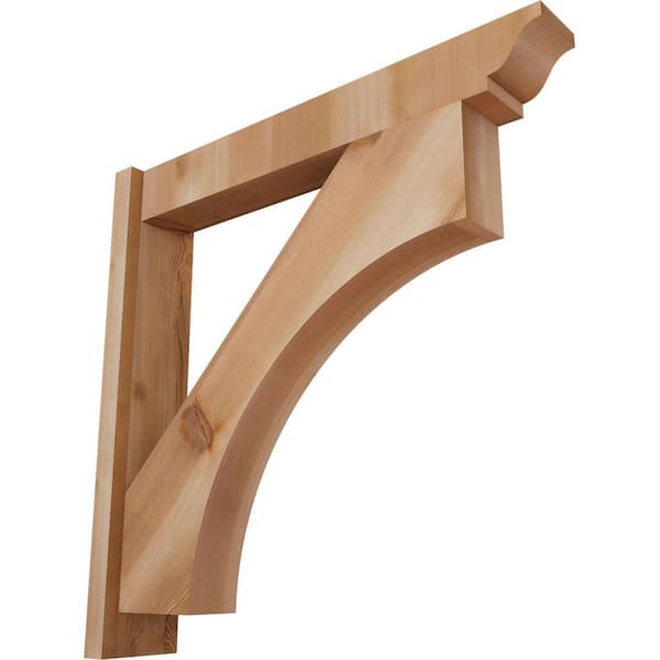 Ekena Millwork 6 in. x 30 in. x 30 in. Western Red Cedar Westlake Traditional Smooth Outlooker