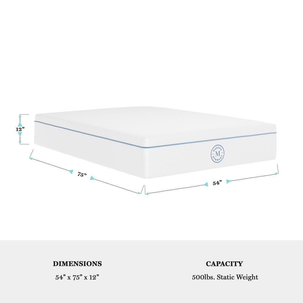 Full Size White Gel Memory Foam Adjustable Bed