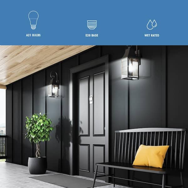 100-Watt Equivalent A21 Non-Dimmable CEC Title 20 90+ CRI E26 Medium Base LED Light Bulb, Bright White 3000K (6-Pack)