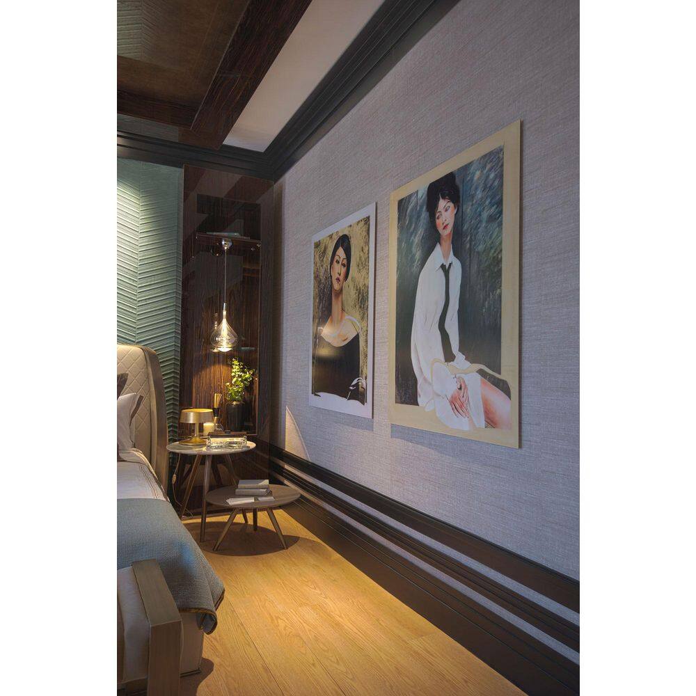 Primed White Polystyrene Crown Moulding, 78 inches