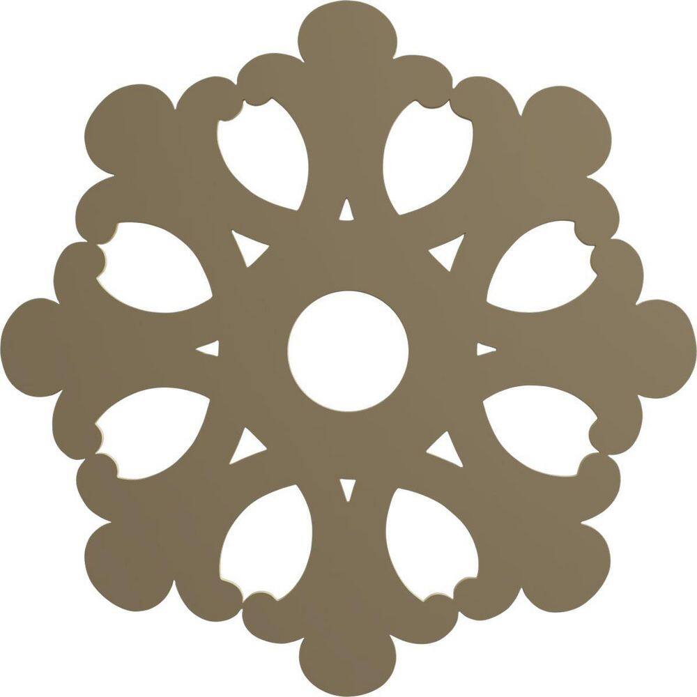 Palmetto Gray Urethane 11.5" Ceiling Medallion