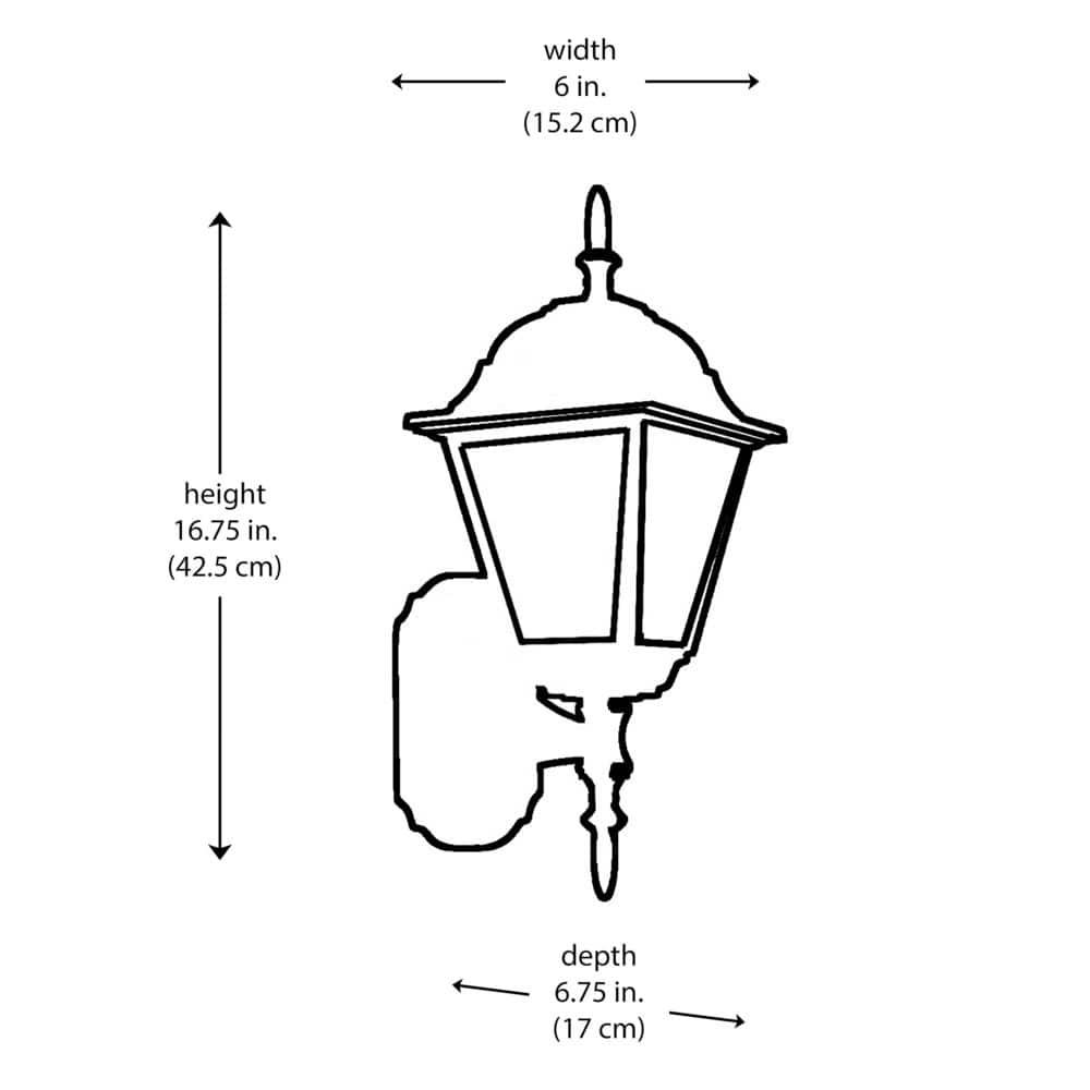 Argyle Rustic Metal 16.75" Outdoor Wall Sconce with Clear Glass