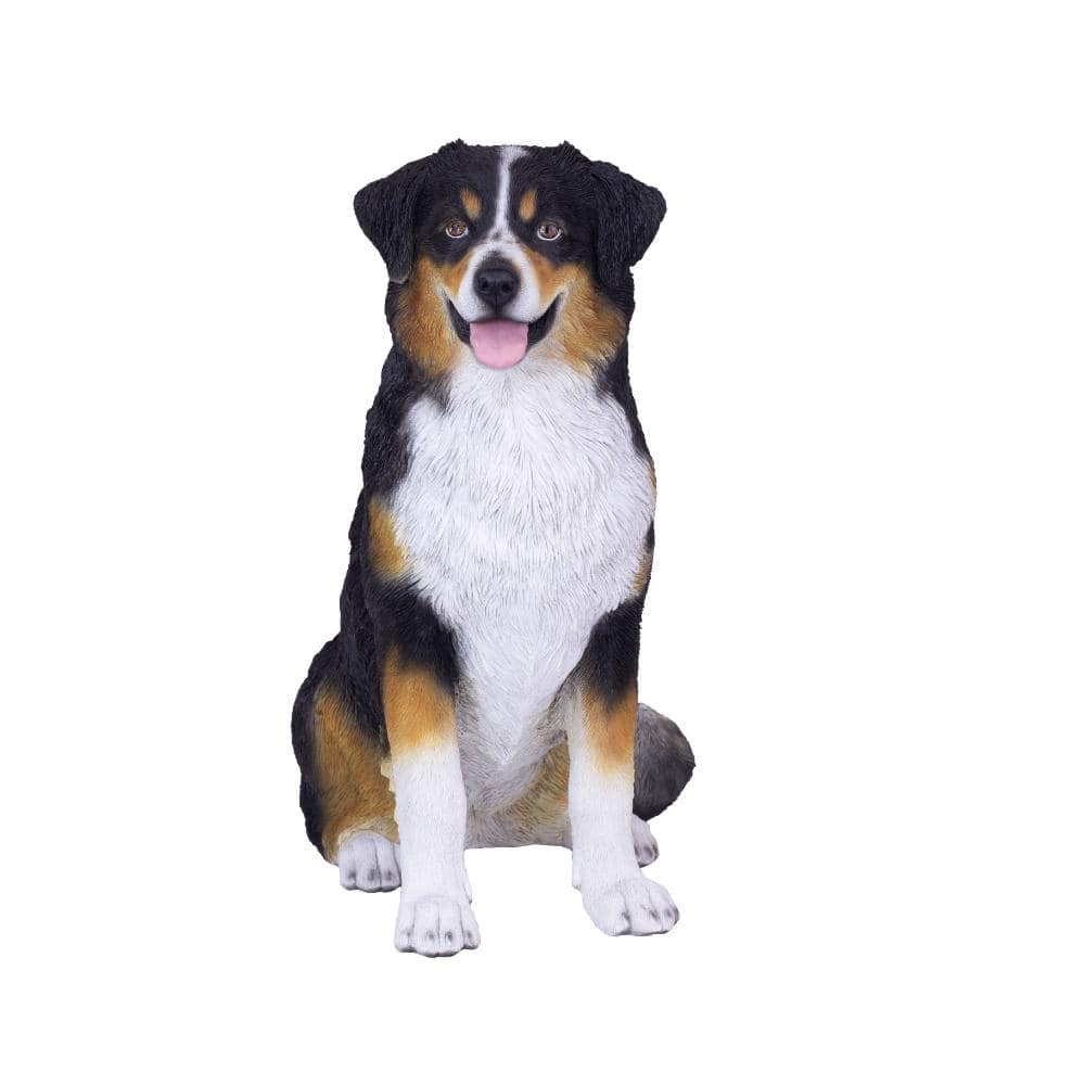 SoReal White & Black Australian shepherd Decorative Puppy Figurine for Home & Garden Décor price history on PriceWatchPro
