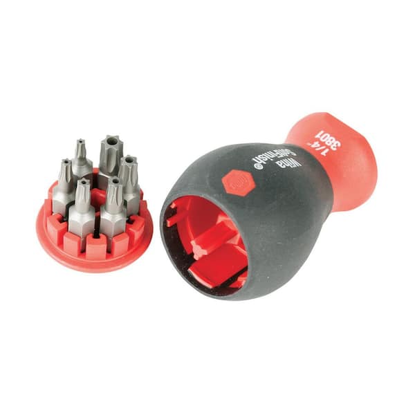 SoftFinish Stubby Bit Holder Set-Security Torx (7-Piece)