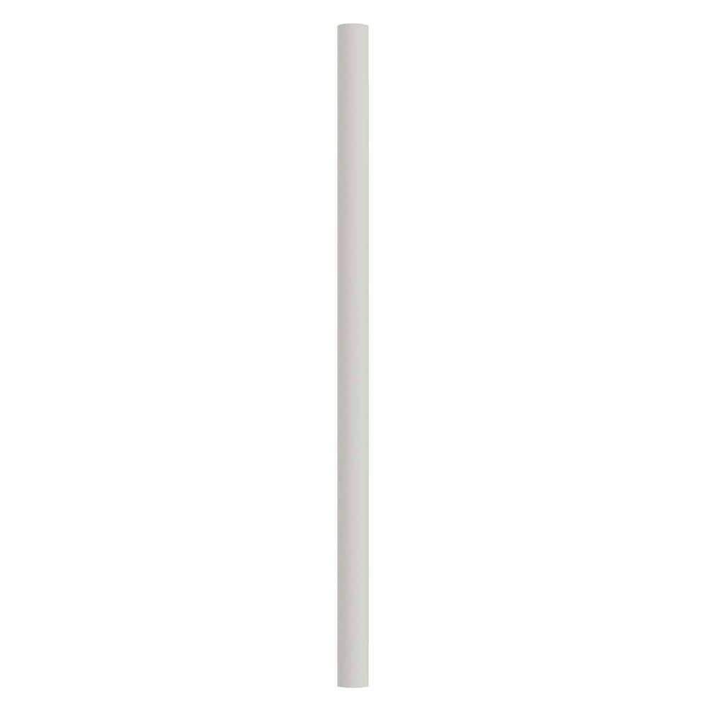 Solus 84" White Powder-Coated Aluminum Outdoor Lamp Post