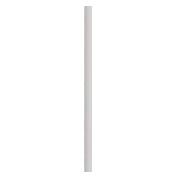 SOLUS 7 ft. White Outdoor Direct Burial Aluminum Lamp Post fits Most Standard 3 in. Post Top Fixtures Includes Inlet Hole