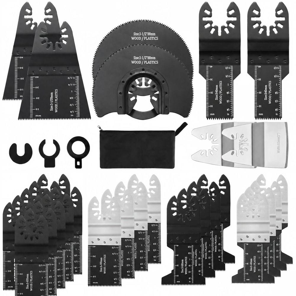 Universal Fit Titanium-Coated Bi-Metal and HCS Oscillating Multi-Tool Blade Set (30-Piece) price history on PriceWatchPro