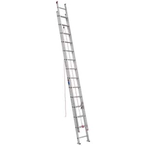 28 ft. Aluminum Extension Ladder (27 ft. Reach Height) with 200 lb. Load Capacity Type III Duty Rating