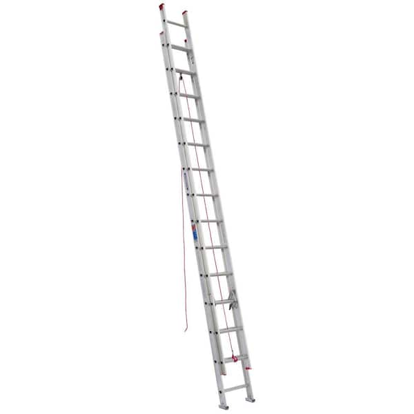 Werner 28 ft. Aluminum Extension Ladder (27 ft. Reach Height) with 200 lb. Load Capacity Type III Duty Rating