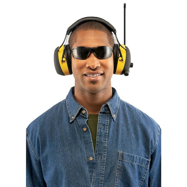 safety glasses with headphones