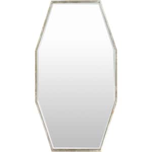 Large Rectangle Silver Contemporary Mirror (55 in. H x 30 in. W)
