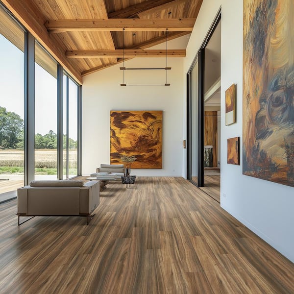 Bardwell 20 MIL x 7 in. x 60 in. Waterproof Click Lock Rigid Core Luxury Vinyl Plank Flooring (23.75 sq. ft. /Case)